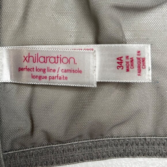 Cottagecore 34A Gray Lace Perfect Long Line Camisole Bra Top Underwire Bustier - Picture 8 of 13